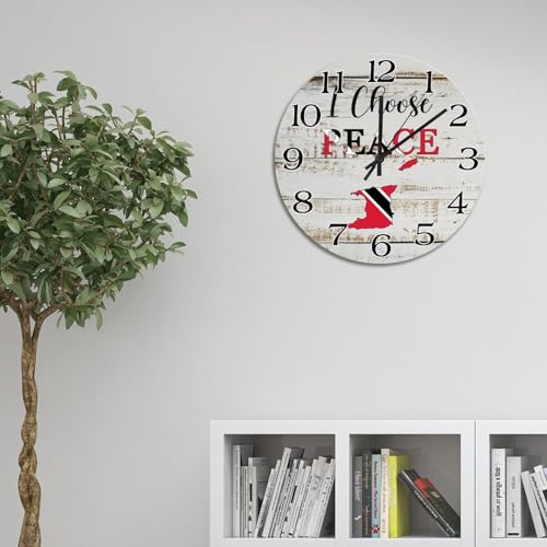 Horloge Trinité-et-Tobago décorative de 25 cm pour salon cosy - 5
