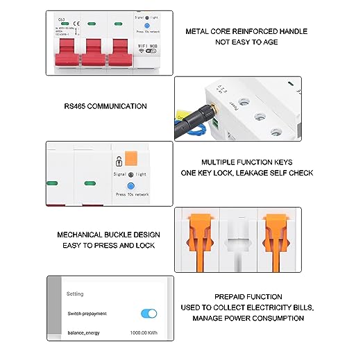 Disjoncteur de mesure WIFI AC400V connecté avec télécommande - 2
