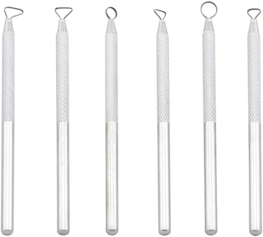 6 Pcs Polymer Clay Tools Pottery Ceramics Ribbon Sculpting Set Sculpture Caving Scraper (As Show Fits All)