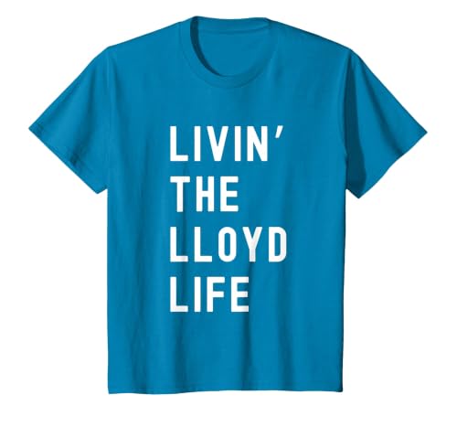 Lloyd Living The Lloyd Life Name T-Shirt, Youth, Sapphire Blue, 2T