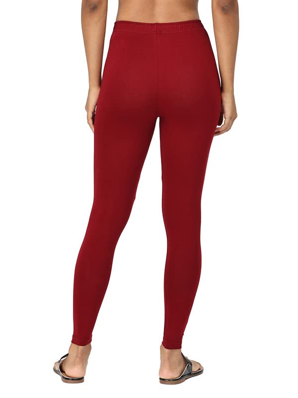 Image of Robinbosky Premium Stretchable Cotton Ankle Legging for Women | Suitable for Formal wear & Casual wear | High-End Elastic Makes The Leggings Squat Proof and Durable for Travel, Yoga, & Workout.