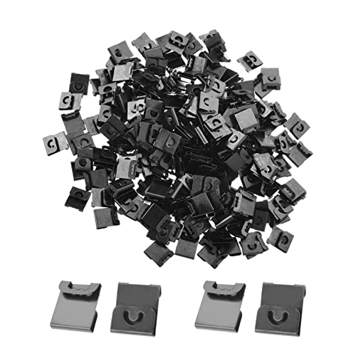 ERBO 120 Stück Bildaufhänger Set, Aufhänger für Bilder, Bilderhaken Bilder Aufhängen Ohne zu Bohren, Haken für Hart und Trockenbauwände, für Bilderrahmen Aufhänger, Uhren, Bilderbefestigung (Schwarz) Cover