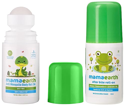 Mamaearth Natural Anti Mosquito Body Roll On, 40ml & After Bite Roll On for Rashes & Mosquito Bites with Lavander & Witchhazel, 40ml Combo (B081NKB9D6) Amazon Price History, Amazon Price Tracker