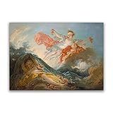  Jean Honore Fragonard Peinture à l\'huile.célèbres Tableau sur toile.Reproductions Impression sur toile,Oeuvre affiches.Tableau d\'art mural en toile(Aurore)80x57cm(31x22in)sans cadre