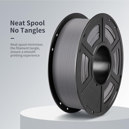 Image of ANYCUBIC 3D Printer Filament PLA 1.75mm, FDM Printer Filament 1kg Spool (2.2 lbs), Dimensional Accuracy + /- 0.02 mm (1kg, Grey)