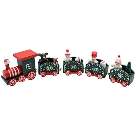 TRIXES Wooden Christmas Steam Train Ornament Cover