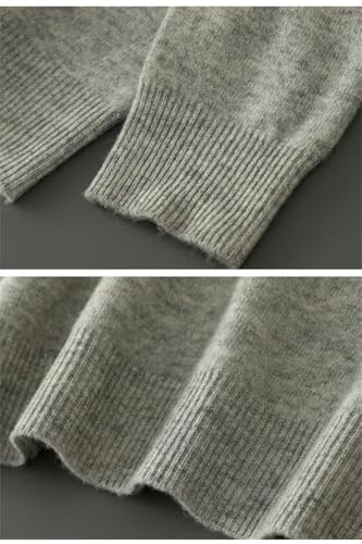 Men Cashmere Sweaters V-Neck Pullover Warm Solid Knitwear Long Sleeve Classic Business Jumper4