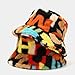 Quanhaigou Winter Faux Fur Bucket Hat,Fuzzy Warm Hat for Women Men, Fluffy Fisherman Cap (Number Black)