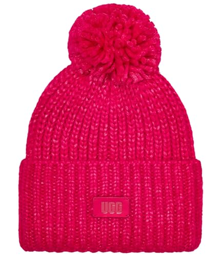 UGG Girls' Chunky Pom Cuff Hat