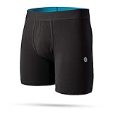 Stance Men's Boxer Brief Staple 6in 2 Pack (Black, Large)