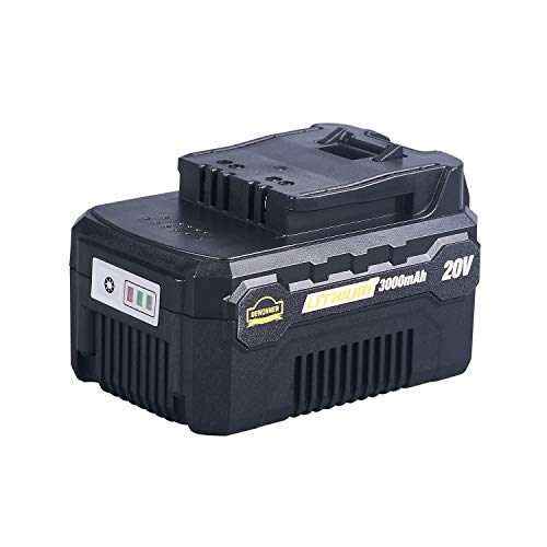 DEWINNER li-ion Battery, 3000 mAh for all DEWINNER Powertools. Fit 2.0 Ah Jigsaw Multi-tool Hedge Cutter Etc.