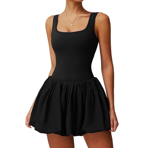 HOMDECR Damen Tenniskleid Mit Eingebautem BH...