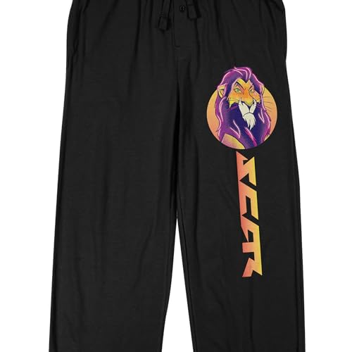 Disney Villains Scar Adult Black Sleep Pajama Pants2