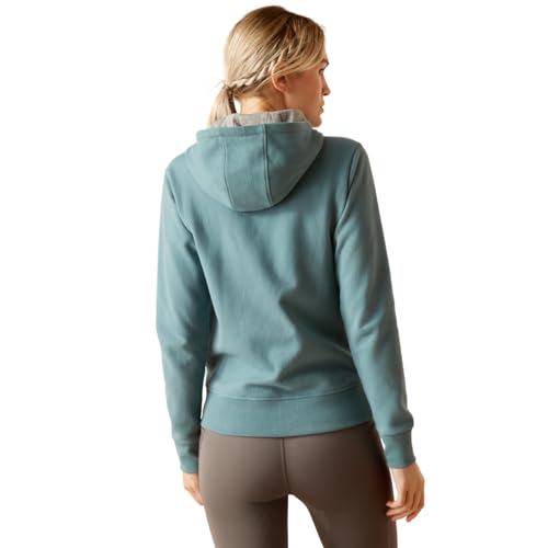 Sweat à Capuche Ariat zippé contre le vent coupe XS Lac des Glaciers