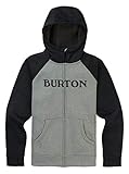 Bündchen mit Daumenlöchern Burton Jungen Oak Fleece Pullover, Gray Heather, L
