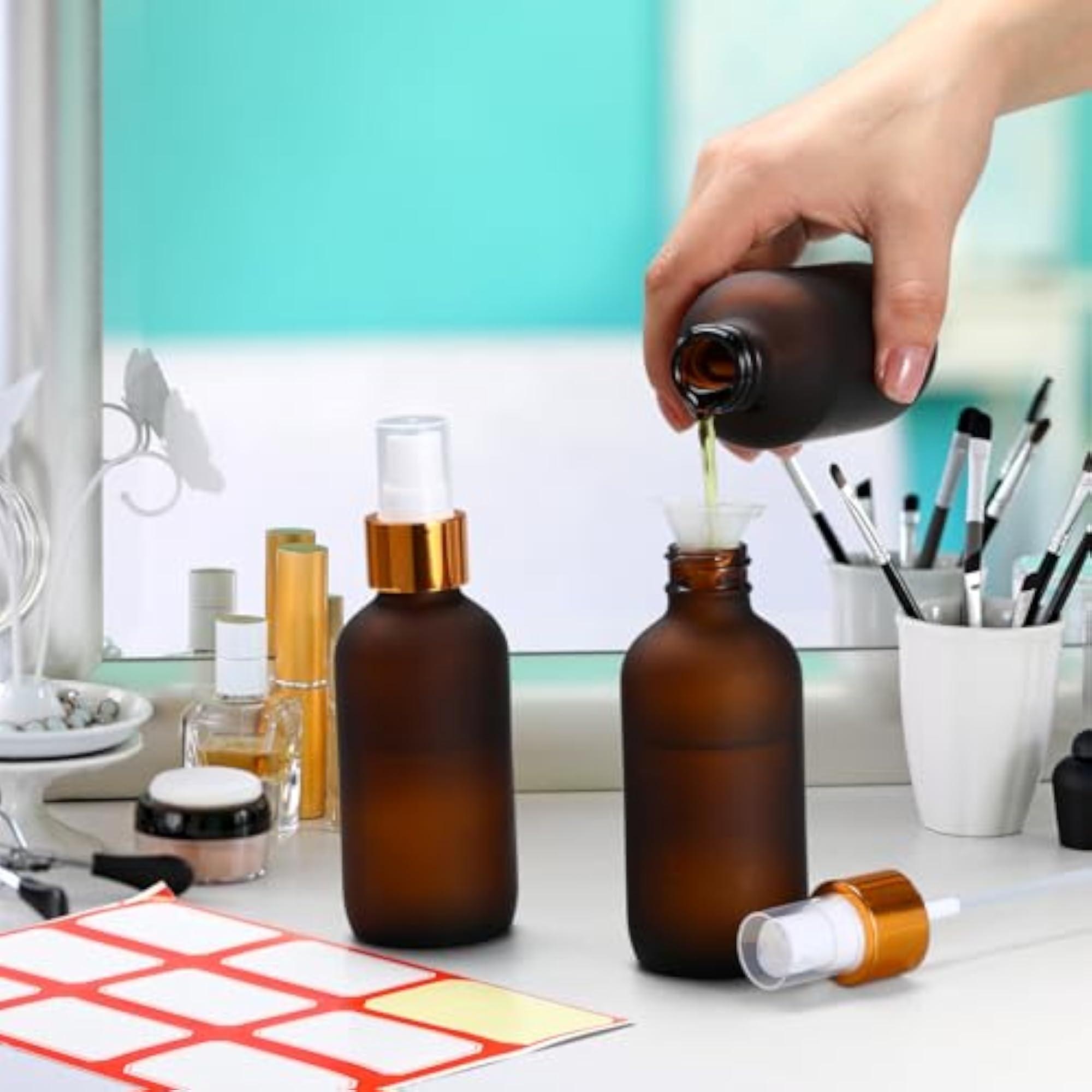 36 Pcs Glass Spray Bottles 4oz Fine Mist