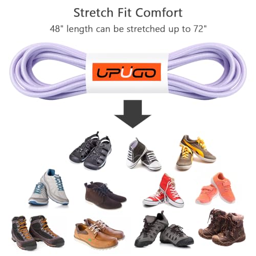 Image of UpUGo Elastic Shoe Laces, No Tie Shoe Laces for All Ages, One Size Fit All