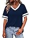 Business Casual Outfits Tops for Women Plus Size Fashion Clothing Workout Tops for Women Blouses Dressy Casual Oversized Tshirts Trendy Short Sleeve T Shirts Cute Summer Outfits Party Work Clothes XL