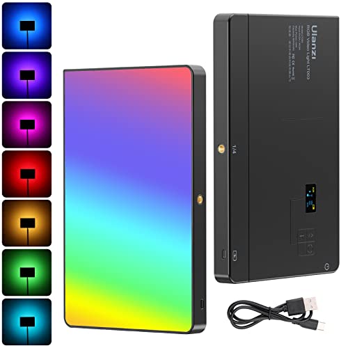 Image of Ulanzi LT003 RGB LED Video Panel Light, 15W Big Panel 2500-9000K 8000mAh
