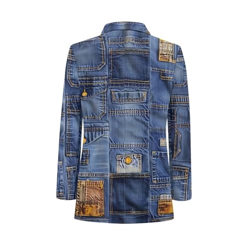 Blazer for Men Regular Fit Suit Jacket Coat Sport Coats One Button Notch Lapel Dress Jacket with Pockets4