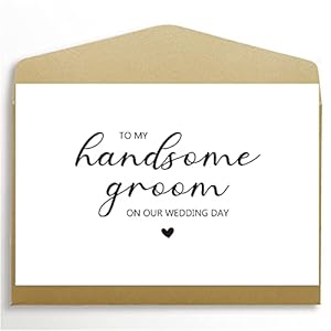 To My Husband on Our Wedding Day Card To My Groom Card Wedding Card to Husband