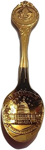 Miniatura 2 de Washington DC Gold Collector's Spoon- Washington DC Souvenirs (Capitolio)