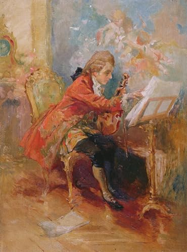 Pintura mural Mozart de Meissonier: lienzo decorativo de alta calidad para el hogar