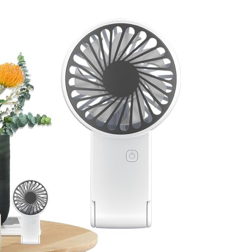 Generico Fan di mano, ventilatore portatile, Fan di ciglia per estensioni delle ciglia, Con supporto pieghevole, Circulatore ad aria alimentare a 3 velocità a 3 velocità per uomini donne