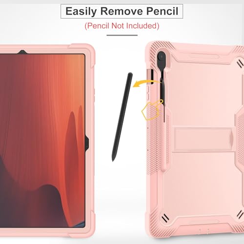 Coque Galaxy Tab S10 FE Plus antichoc or rose idéale pour le travail nomade - 2