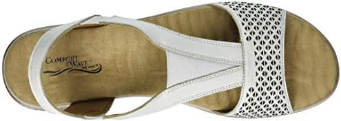 Easy Street womens Flat Sandal,White Leather,11 M US | Image 4