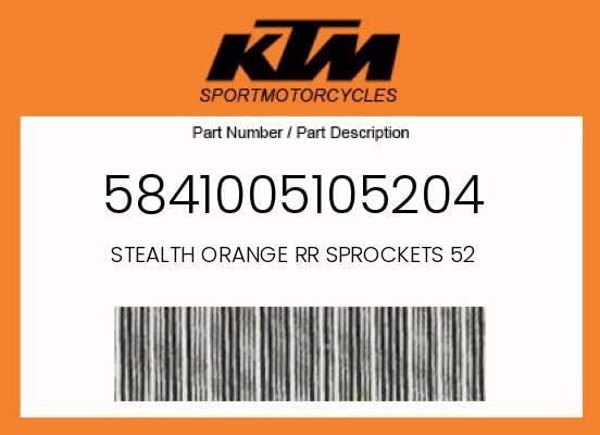 KTM リアスプロケット オレンジ Z-52 Amazon.com: KTM PowerParts Supersprox 2K Rear Sprocket - Orange