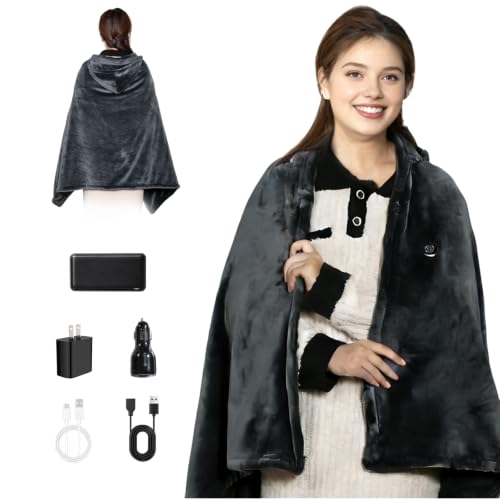 MIMYTH Cordless Heated Blanket with Hood