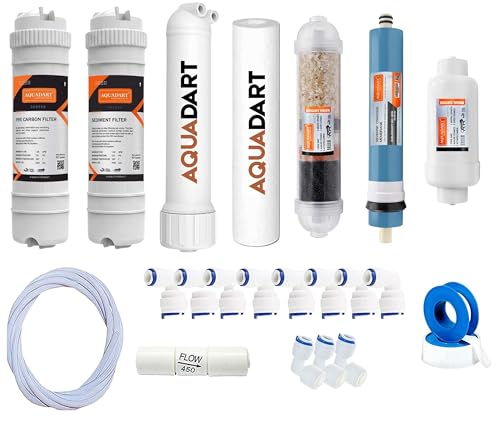 Image of AquaDart Complete 80 GPD RO Water Purifier Service Kit Filter Suitable for All Type of Water Purifier All Accessories