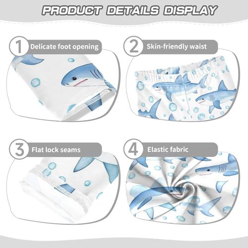 Cute Girls' Leggings Toddler Doodles Baby Sharks Bubble Kids Yoga Pants Dance Active Tights 4T3