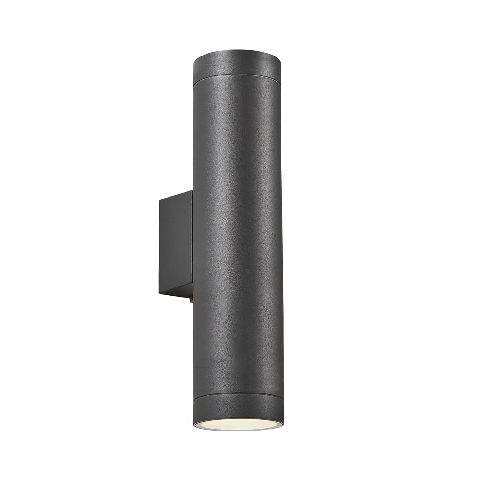 B&Q -  Lonan Anthracite 2 Lamp Modern Outdoor Up And Down Led Wall Light