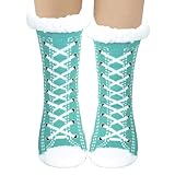 Zidoley Kuschelsocken Damen, Stoppersocken Damen, Warme Socken Weihnachtssocken Wintersocken, Winter...