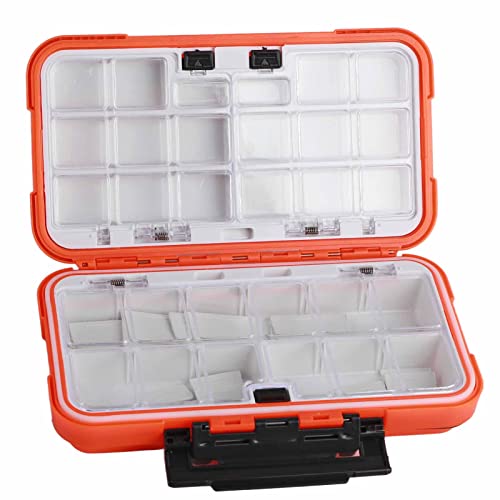 Fishing Tackle Box Organizer, Lure Hooks Storage Case Built-in Sliding Switch(L)