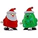 2 Pack Christmas Tree & Santa Wind Up Walking Novelty Gift Stocking Stuffer