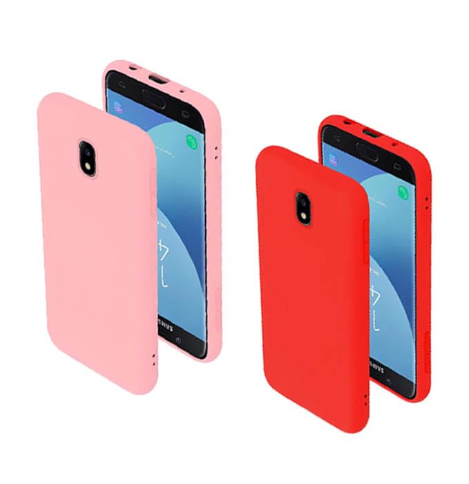 Custodia in silicone liquido compatibile con Samsung Galaxy J330, antiurto, antigraffio, con protezione completa, colore casuale RFV20
