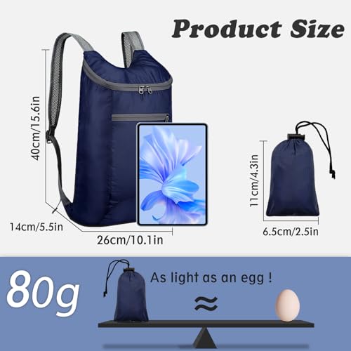 Mochila de senderismo impermeable unisex verde miniatura 3