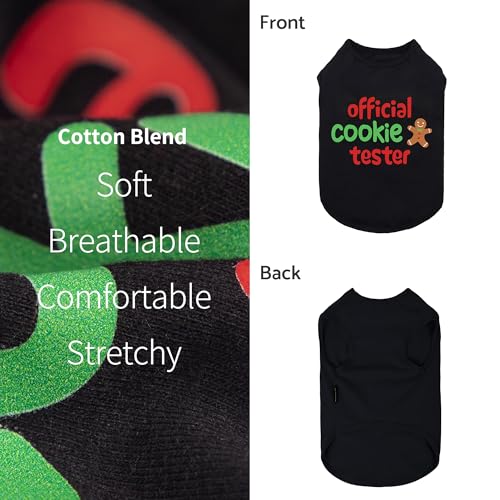 Fitwarm Camiseta de Navidad para Perros Pequeños, Talla Large miniatura 5