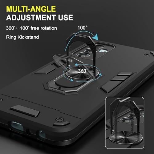 Image of NDCOM for Samsung F23 5G Back Cover, F23 5G Samsung Mobile Back Cover, Samsung Galaxy F23 5G Back Cover Ring Holder Case