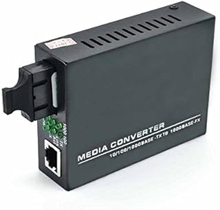 (SMF,20km) - Jeirdus Gigabit Ethernet 20km Duplex SC Fibre Optic to RJ45 Media Converter,10/100/1000M Singlemode