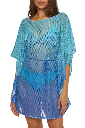 Trina Turk Women's Standard Sun Opal Crochet Caftan, Casual, Beach Cover Ups