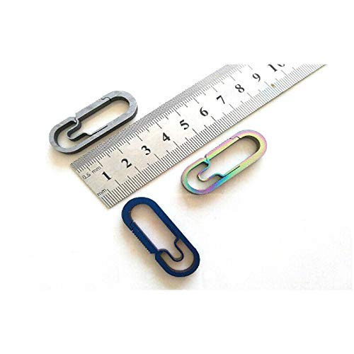 SEIWEI 2 Portachiavi In Lega Di Titanio Per Esterni, Multifunzione E Leggeri, Accessori EDC Per Uomo E Donna - 4