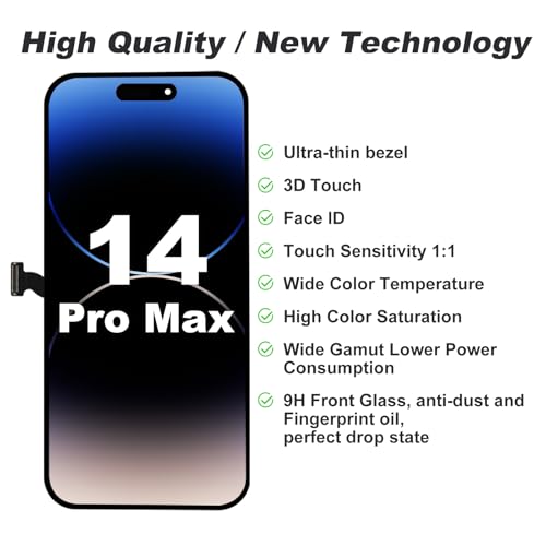 Écran pour iPhone 14 Pro Max tactile bloqué remplacement bloc complet - 6