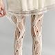 BrightGlow Sexy Netzstrumpfhose Damen Zerrissene Strumpfhose Punk Netzstrümpfe Blumen Spitze Muster Strumpfhose Elastisch Hohe Taille Fischernetz Mesh Strümpfe Fishnet Stockings Schwarz Einheitsgröße