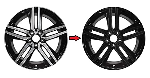 SlickMod Chrome Delete Blackout Vinyl Overlay for 2016-2017 Honda Accord Sedan 19in Sport Wheel Rims (Gloss Black)