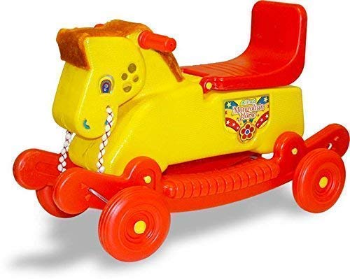 Maanit 2 in 1 Baby Ride on Horse Rider and Rocker for Kids 1-3 Years Birthday Gift for Kids/Boys/Girls (Age 1 to 3) Multicolour (Yellow) (B099WLC7T8) Amazon Price History, Amazon Price Tracker