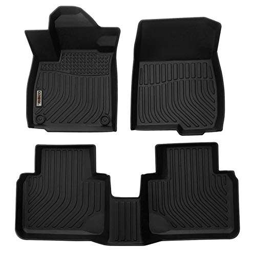orealtrend Black TPO Floor Mats Liners Replacement for Honda Accord 10th 2018 2019 2022 2022 Heavy Duty All Weather Guard Front and Rear Car Carpet-Custom Fit-Tough Durable Odorless